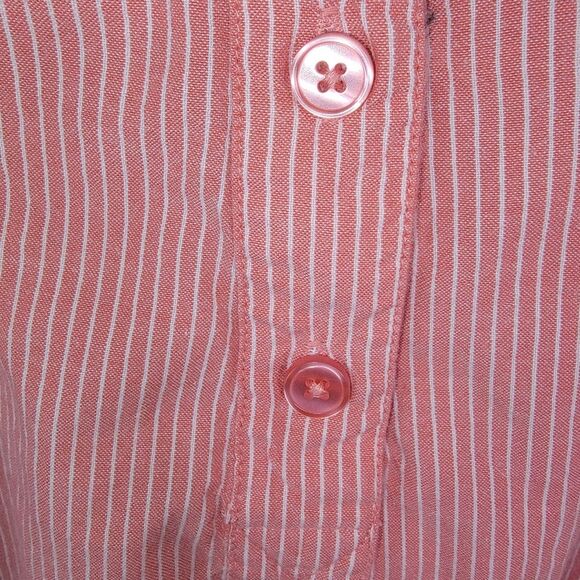 Ellos Striped Pink Cotton Tunic Top Size 2x - Picture 3 of 7